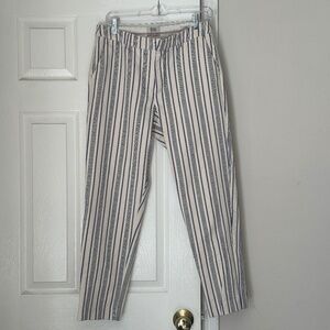 Scotch & Soda Amsterdam Lowry Stripe Slim Fit Pants In Blue Pink White Size 28